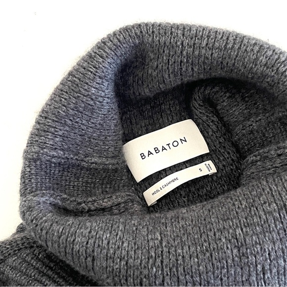 Aritzia Babaton Mika Wool and Cashmere Turtleneck Ribbed Knit Sweater - Picture 7 of 13